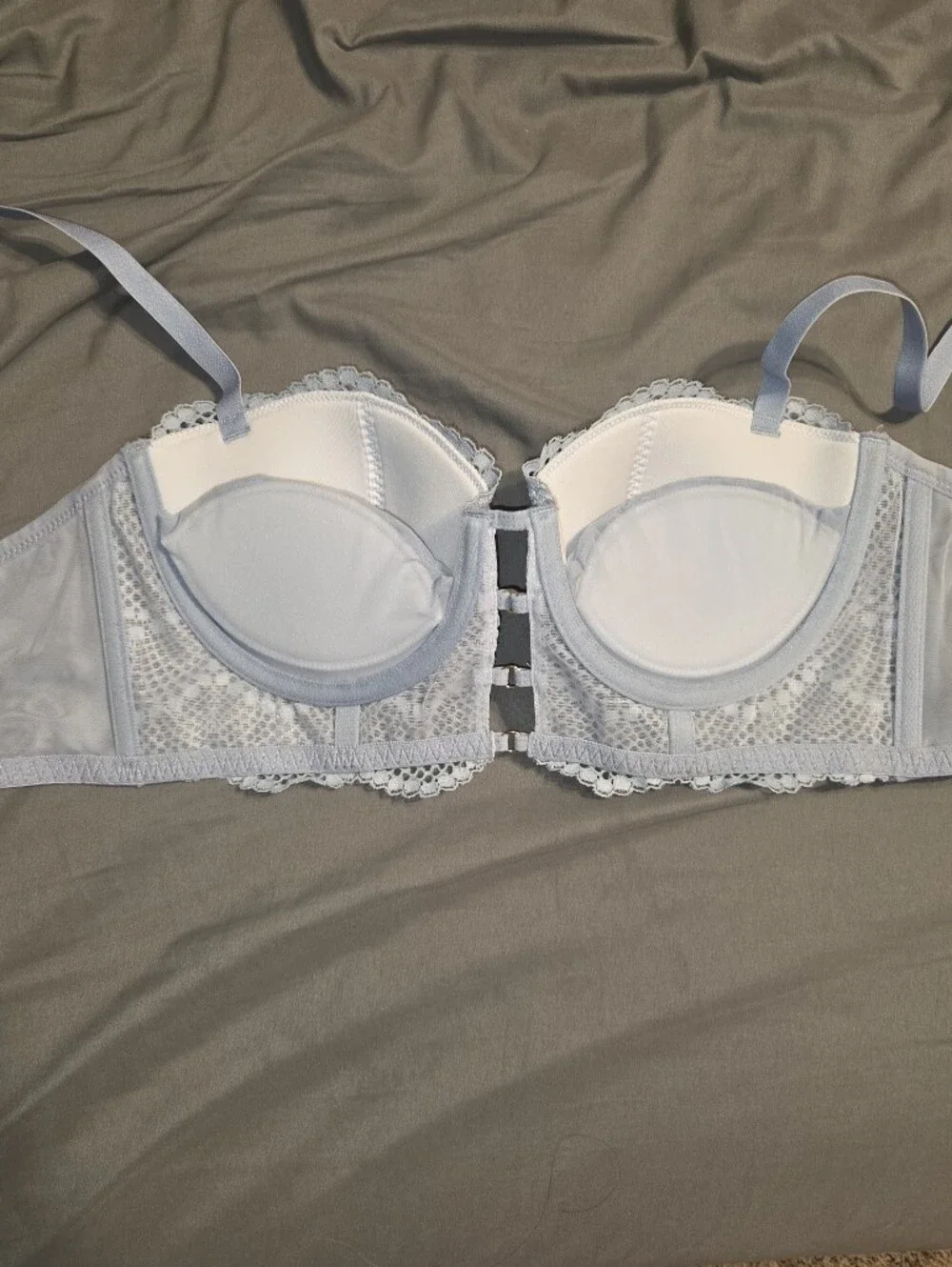 NWOT Adore Me Light Blue Lace Balconette Bra